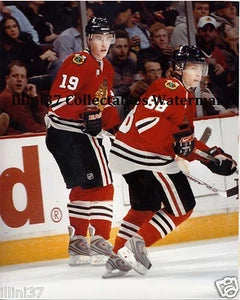 PATRICK KANE and JONATHAN TOEWS CHICAGO BLACKHAWKS 8x10 PHOTO