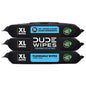 DUDE Wipes - Flushable -3 Pack. 48 wipes ea. pack total of 144 Unscented XL.